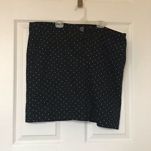 Black polka dot skirt (Skort!)